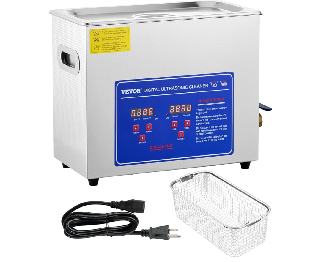 Professional Ultrasonic Cleaner, 40kHz Easy to Use with Digital Timer & Heater, Stainless Steel Lab Ultrasonic Cleaners for Machine Part Jewelry Glass Tool (10 L) Professional Ultrasonic Cleaner, 40kHz Easy to Use with Digital Timer & Heater, Stainless Steel Lab Ultrasonic Cleaners for Machine Part Jewelry Glass Tool (10 L)