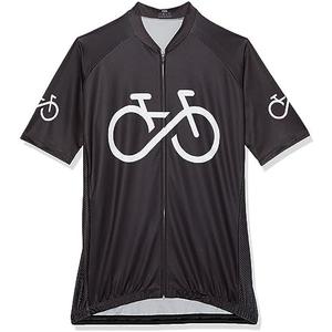 Cycle-Run Men's Short Sleeve with 3 Rear Pockets, L, Black