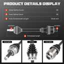 Front Right CV Axle Shaft Assembly 2.4L 3.5L Fits for Hyundai Santa Fe 2010-2012, Fits for Kia Sorento 2011-2013