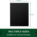 Phore Tempered Glass Cutting Board for Kitchen, Black Cutting Board for Countertop, Dishwasher Safe, Scratch Resistant, Heat Resistant, Shatter Resistant (20"x16", Black)