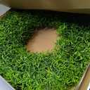 24Inch Spring Wreaths for Front Door OutsideGreen Wreath Boxwood Wreaths Realistic Spring Summer Front Door Wreath for Wall Window Porch Farmhouse Garden Wedding Party Home Decor