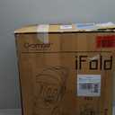 Gravity Folding Baby Stroller - Portable Travel Toddler Stroller w/Adjustable Backrest, Canopy & Cup Holder, Lightweight and UV Protected, One-Hand Automatic Folding - Khaki