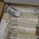 Flameless LED Candles with Timer 5 Pc Flickering Flameless Candles for Romantic Ambiance and Home Decoration Stable Acrylic Shell,with Embedded Star StringBattery Operated CandlesIvory