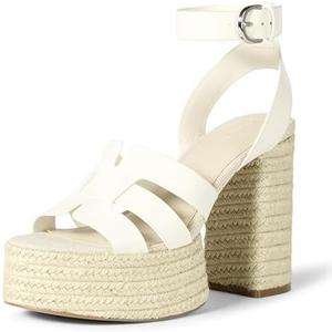 The Drop Women's Bea Platform Heel, White, 10