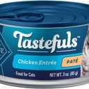Blue Buffalo Tastefuls Natural Pate Wet Cat Food, Chicken Entre 3-oz cans (Pack of 24)