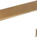 Rergy 10 Pack Champagne Bronze Cabinet Pull Gold Finger Pulls, Brushed Bronze Edge Pulls for Cabinet Kitchen Cabinet Edge Pulls, 6-1/4in Cabinets Finger Pulls