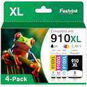 910XL 910 Ink Cartridges for HP Printers Compatible for HP 910XL Ink Cartridges Combo Pack Replacement HP OfficeJet Pro 8020 8025 8035 8028 8022 8010 8015(Black Cyan Magenta Yellow 4-Pack)