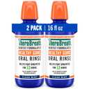 TheraBreath Healthy Gums Oral Rinse, Antigingivitis, Clean Mint Flavor, Dentist Formulated to Help Prevent Gingivitis and Support Gum Health, Free, 16 Fl Oz (Pack of 2)