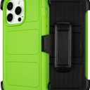 Saiboro for iPhone 15 Pro Max Defender Case,Defender Shockproof Heavy Duty Rugged with Kickstand,2 Layers of Sturdy,for Protective iPhone 15 Max Case Defender(Green)