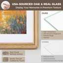 Dreamland 5x7 Picture Frame, Oak Wood 5 by 7 Frames for Tabletop & Wall Display, 5x7 Picture Frame Matted to 4x6, Rustic Wood Photo Frames with Tempered Glass (USA-Sourced White Oak Wood)