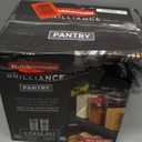 Rubbermaid Brilliance Pantry Food Storage Containers, Set of 4 (8 Pieces), BPA-Free, Clear, Airtight