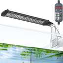 Pawfly Aquarium LED Light 24/7 Fish Tank Light with Full Spectrum Brilliant White Blue Red Green Lights Multi-Colored LEDs with D/N Mode Single Color Effects Timer and Adjustable Brightness (For 10 to 20 Gallon Fish Tank)