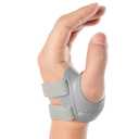 FORTEMOTUS CMC Thumb Brace, Upgrade Thumb Splint for CMC Joint Pain Relief and Support, Osteoarthritis, Tendonitis, Arthritis, CMC Joint Thumb Arthritis Brace: for Women Men(Grey, Left Hand, Medium)