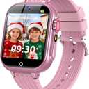 Kids Smart Watch for Girls Ages 5-12 with 32 Games, HD Touch Screen, Camera, Video/Audio Recording, Music Player, Alarm Clock 12/24, Christmas Birthday Gifts Toys for Girls Ages 4 5 6 7 8 9 10 (Pink)