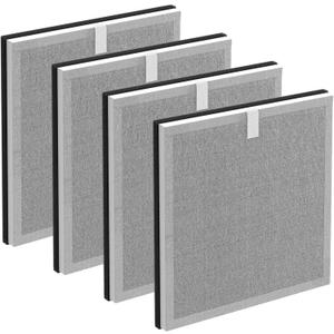 4-Pack 3-in-1 Purezone Replacement Filter, Compatible with Pure Enrichment PureZone Air Purifier, H13 Grade True HEPA Filter, Part#PEAIRFIL