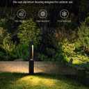 SUNVIE 12-Pack Low Voltage Pathway Lights Wired with Spotlights LED Outdoor Landscape Lighting Kit for Path, Garden, Yard, Patio, Cast-Aluminum, IP65 Waterproof, 12-24V AC/DC, 3000K Warm White, Black