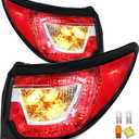 Fit for 2013-2017 Chevy Traverse LS LT LTZ Base Premier Tail Light Assembly Halogen Outer Rear Taillight OE Direct Replacement Brake Tail Lamp Pair Set (with all Bulbs, Driver & Passenger Side)