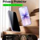 SMARTDEVIL 2 Pack Tempered Glass for iPhone 17 Privacy Screen Protector | Military-Grade Shatterproof Protection, 9H Hardness, Anti-Spy Privacy Film, Fast & Easy Installation, Case Friendly Design