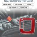 ABS Gear Shift Knob Button Cover for Subaru Impreza 2012-2014 Console Gear Panel Decal Trim Sticker Interior Accessories Red