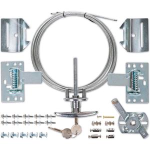Garage Door Lock Kit, Complete Set with Spring Latch and Keyed Handle, Home Improvement Door Lock