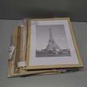 upsimples 11x14 Picture Frame Set of 5, Display Pictures 8x10 with Mat or 11x14 Without Mat, Wall Gallery Photo Frames, Natural