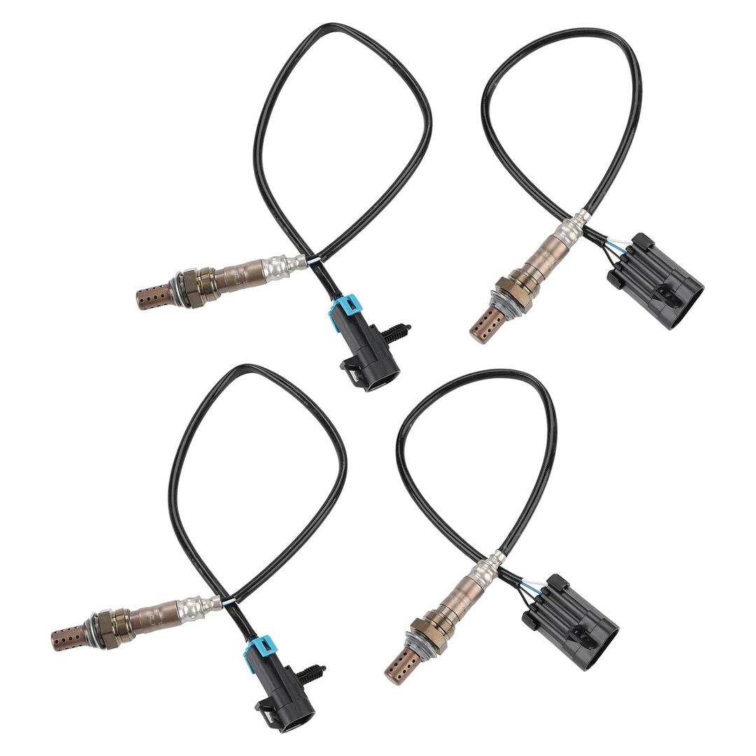 4PCS O2 Oxygen Sensor Upstream and Downstream Compatible with Chevy GMC Silverado 1500 C/K1500 Tahoe 1996 1997 1998 1999 2000 2001 Replacement for 9617178 234-4012 234-4018 SG454 SG236 13474