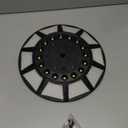 Flag Pole Light Solar Powered, Solar Flag Pole Light 266 LEDs, 4200lm Brightest Flagpole Light,100% Flag Coverage for Most Outdoor 15 to 25 Ft Flag Poles, 0.55" Wide Flag Ornament Spindles (Black)