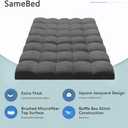 SameBed Mattress Topper Queen,Extra Thick Mattress Pad Cover for Back Pain,Cooling Mattress Protector with 8-21 Inch Deep Pocket,Overfilled Down Alternative Filling,Grey