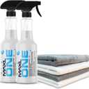 MAXLONE  Car Spray with Triphene Technology, Quick Spray & Wipe All Purpose Waterless Detailer - Clean, Shine, Protect Paint, Glass, Wheels, Trim Without Pre-Washing (2, 20oz w 4 Micro Fiber Cloth)