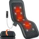 Heycool Full Body Massage Mat with Heat [2026 Upgraded], 10-Motor Vibration Massage Pad for Chair Bed Sofa, 2 Heat Levels, 5 Massage Modes, Foldable Memory Foam Back Massager for Home Office