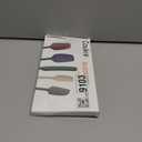 Coukre Silicone Spatula Set of 5,High Temperature Resistant, Food Grade Silicone, Dishwasher Safe, for Baking, Cooking (Pure Colorful A)