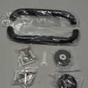 2 Pack 12 Inch Anti-Slip Shower Grab Bars w/Rubber Grip, iMomwee Stainless Steel Bathroom Wall Mount Matte Black Grab Bar Handle, Safety Balance Handrail, Handicap Elderly Senior Assist Bath Handle