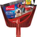 O-Cedar Pet Pro Broom with Step-On Dustpan | Remove 99% with One Sweep | Removes 3 Times More Pet Hair | Quiet Cleaning Tool for Cat and Dog Owners