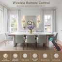 Wireless Wall Sconces Set of Two, Dimmable, 3CCT, Up to 65H Runtime | 3 Color Temps, Stepless Dimming, Timer, Modern LED Wall Light, Remote Control, 450LM, Rechargeable, Battery Operated Sconce, 23.6 inches