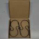 ZYSUN Christmas Stocking Holder,4 Pack Stocking Holders for Mantle,Non-Slip Stocking Holders for Christmas Decorations,Lightweight Stocking Hangers for Mantel Fireplace (4 Pack Black)