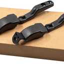 2 PCS Black Glass Rear Window Latch Hinge Compatible with Nissan Navara D21 D22 Pickup Frontier 1987-1995