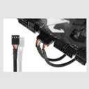 5PCS 4 Pin Terminal Crimping Female Connector Housing Black Nylon 66 Material Computer Chassis Cooling Fan Plug Interface
