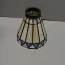 Tiffany Style Stained Glass Lampshade, Replacement Lamp Shades with Fan Light, Wall Lamp and Chandeliers, 5.5-Inches Dia