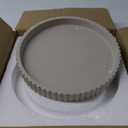 OAKOA Round Decorative Tray for Coffee Table Decor - Concrete Round Tray Home Decor - Bandejas Decorativas - Circle Coffee Table Centerpiece (Gray)