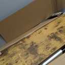 Claiks Electric Standing Desk, Adjustable Height Stand up Desk, 24x48 Inches Sit Stand Home Office Desk with Splice Board, Black Frame/Rustic Brown Top