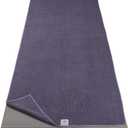 Gaiam Yoga Mat Towel Microfiber Mat-Sized Yoga Towel for Hot Yoga (24"W x 68"L, Heron Lilac)