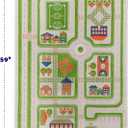 IVI 3D Play Rugs, Traffic Green, 39 x 59 inches, 3'3" x 4'11"
