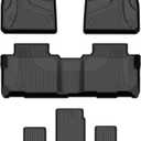 AOMSAZTO Floor Mats Compatible with Cadillac XT6 (Only 6 Seat) 2020-2025 2026: Custom Fit All Weather Car Mats - 1st & 2nd & 3rd Row Floor Liners