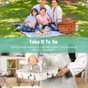 Caperci Snackle Box Container - Large 10-Compartment Divided Serving Tray with Lid and Handle, Built-in 2 Dip Containers, Dishwasher Safe, Leak-Proof, Wheat Straw, BPA-Free (White)