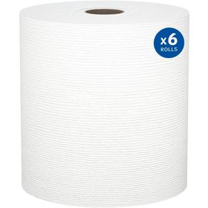Kleenex Professional Universal Hard Roll Paper Towels, Bulk (50606), Hardwound 1.75' Core, Premium Absorbency Pockets, White (6 Rolls at 600' Each, 3,600'/Case)