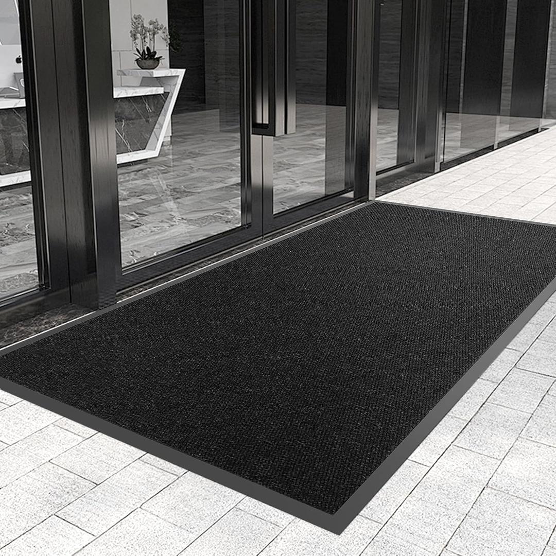 Front Door Mat 36" x 60" Custom Sizes,Heavy Duty Doormat for All Weather,Waterproof Rubber Backing Low Profile Indoor Entrance Outdoor Mats,Commercial Floor Mats for High Traffic Area