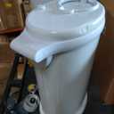 Ubbi Steel Diaper Pail, Odor Locking, No Special Bag Required, Award-Winning, Registry Must-Have, White
