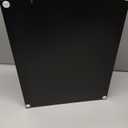 16"x12" Serving Trays with Handles, Black Decorative Serving Tray, Ottoman Trays for, Living Room, Bathroom, and Outdoors Decorative Trays (Black)