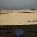 TOSHIBA EM131A5C-SS Countertop Microwave Ovens 1.2 Cu Ft with 12.4" Removable Turntable Smart Humidity Sensor, 12 Auto Menus Mute Function ECO Mode Easy Clean Interior, 1000W, Silver