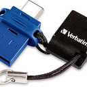 Verbatim 64GB Store ‘n’ Go Dual OTG USB 3.2 Gen 1 Flash Drive for USBC Devices – 2 in 1 Type C Thumb Drive